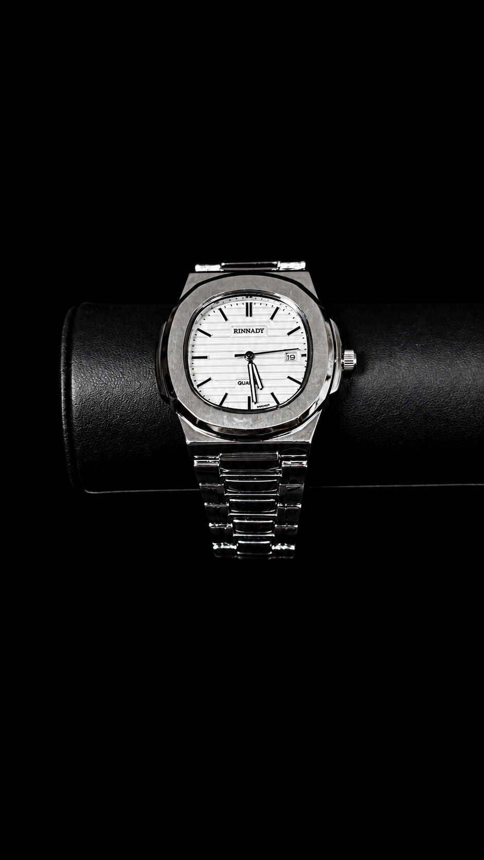 Rinnady Elegance Silver — Reloj de Acero Inoxidable