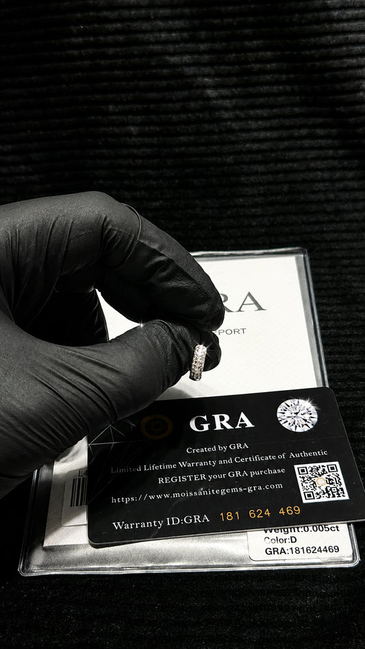 Aros de Plata 925 con Moissanita y Certificado de Autenticidad