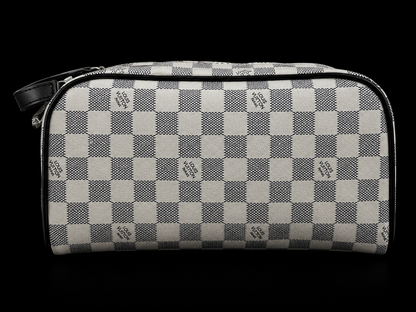 Bolso de Mano Louis Vuitton Keepall a Cuadros Blanco